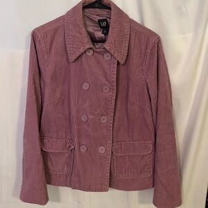 GAP lavender corduroy jacket sz L